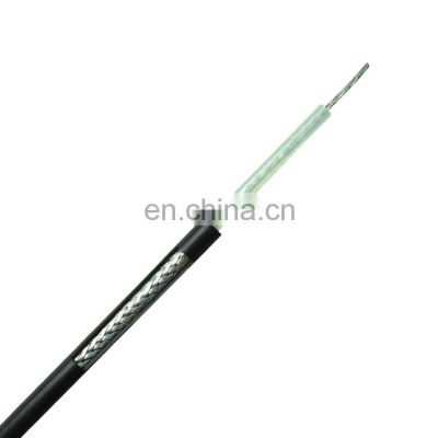 50 Ohm RG58 Bulk Cable Flexible Shielded Black PVC Jacket Coaxial Cables