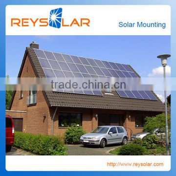 Adjustable solar pv mounting system for flat roof solar steel tile roof mounting