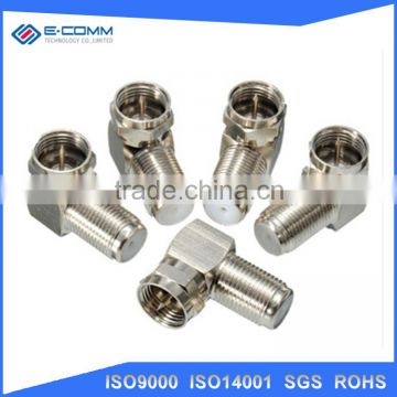 F Female to F Male Right Angle Connector CCTV connector