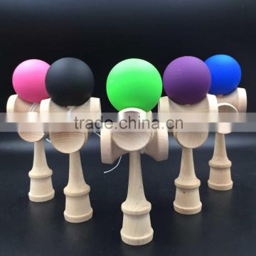 High quality wholesale wooden rubber paint kendama toy