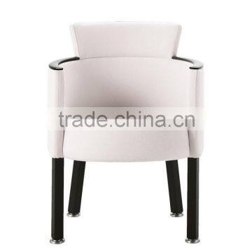 White leather hotel arm chair XY2651