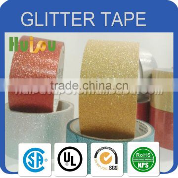 Printed color decorative glitter adhesive tape