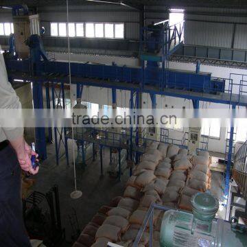 Semi crane stacker conveyor/tripper conveyor for flour/meal storage solution