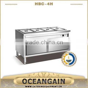 HBC-4H Electric 4 Pan Bain Marie with Cabinet