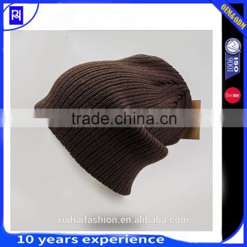 100% Acrylic/Cotton/Polyester knitted Hat High Quality Winter Hat/ Beanie/ Knitted Hat