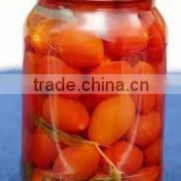 Pickled cherry tomatoes in 540ml glass jar