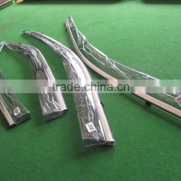 For NISSAN SUNNY/ALMERA 2011 Car Injection Window Deflectors Vent Visor, High quality with stainless steel.