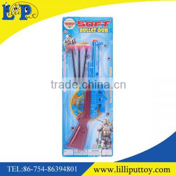 New design blue plastic gun toy with soft bullet