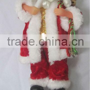 christmas santa claus with candle