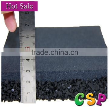 various color anti slip elastic high friction Gym rubber mat ,10mm-50mm rubber flooring tile .rubber floor mat