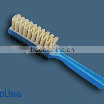 blue plastic handle rubber shoe brush