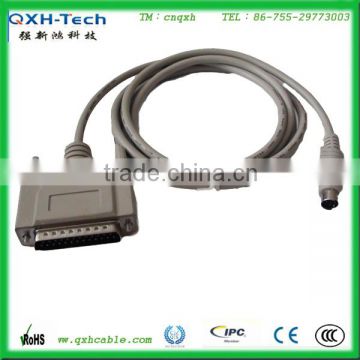 DB25 Male to 9 pin mini din male cable