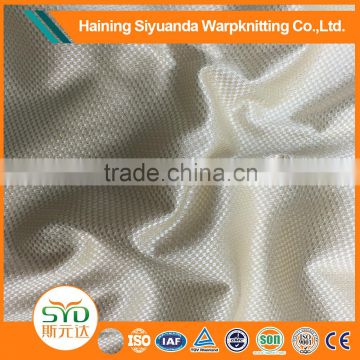 Breathable polyester air sandwich stretch mesh fabric warp knit fabric