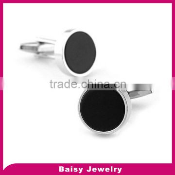 new product Unique Round Stainless Steel cheap cufflinks for Mens