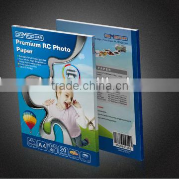 4R RC glossy photo paper
