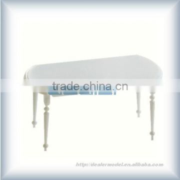 White ABS furniture,materials for architecture models,0330-02,model table,plastic model furniture,,scale model furniture