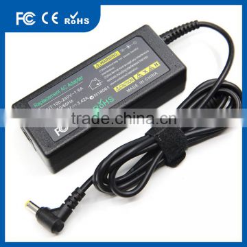 Yellow Tip 65W 19V 3.42A AC DC Adapter 100-240V Rohs AC Adapter