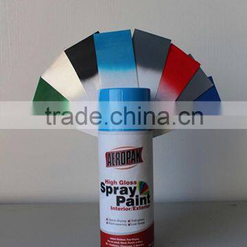 All purpose spray paint metallic color