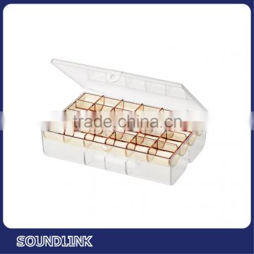 Hot new products for 2015 double deck compartmental plastic storage box