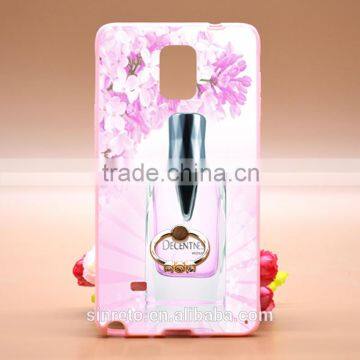 Luxury Perfume Series Printing With Diamond Ring Bracket TPU+PC Phone Case For Samsung Note4