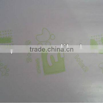 PE backing sheet can be printed for all kinds of design