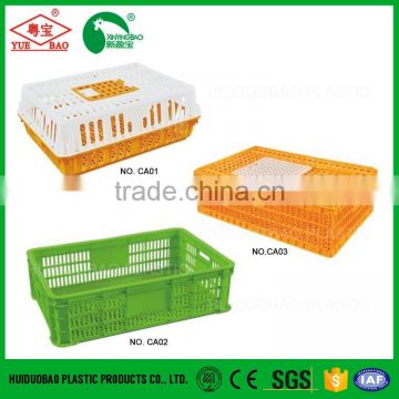 Agriculture farming plastic folding crate, poultry coop, quail transportation cage