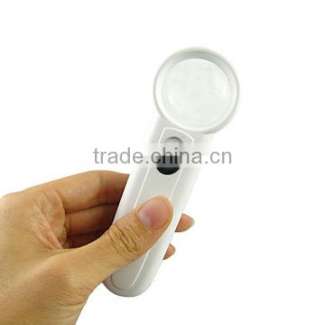 Hand-Hold LED Light Source Exclamation Mark Type 15x Magnifier Glass Magnifier