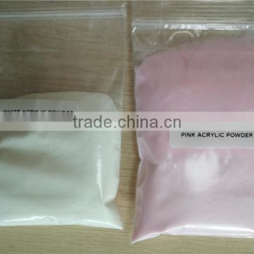 Fine Acrylic Nail Powder white and pink