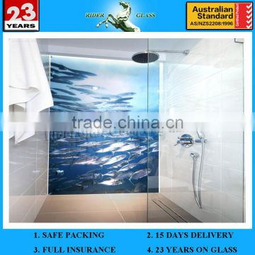 3/8 Tempered Glass Shower Doors with AS/NZS2208:1996