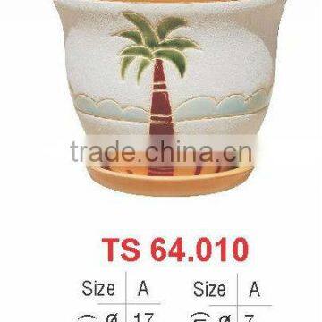 Vietnam Indoor glazed ceramic flower pottery