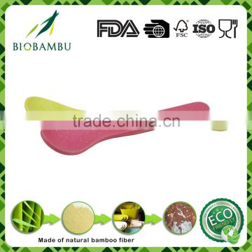 Pro-environment endurable ecological bamboo fiber red spoon