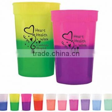 plastic color changing beer cup
