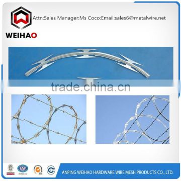 Hungary salable anti-theft galvanized razor barbed wire/razor wire
