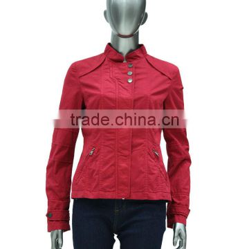 red leather womens nylon windbreaker denim jacket