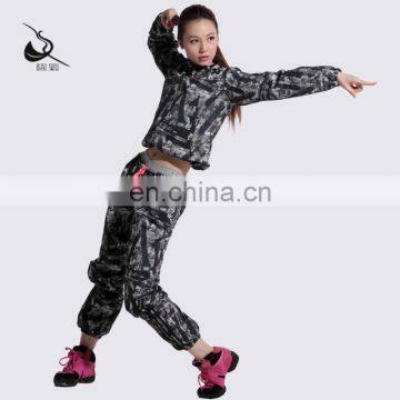 116171003 Long Sleeve Flower Color Sauna Top