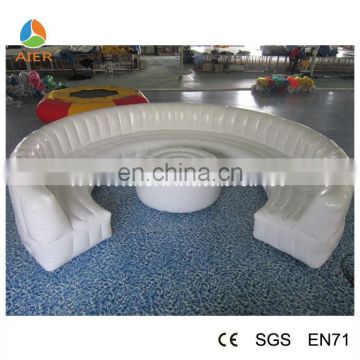 Hot technic PVC outdoor inflatable chesterfield sofa,air filled sofa/couch for sale