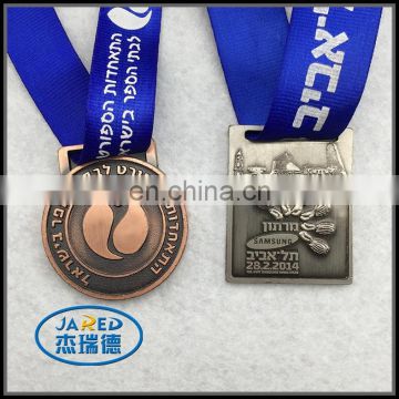 Cheap Zinc Die Cast Medal With Ribbon