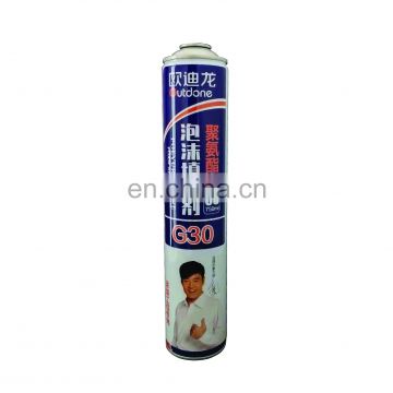 Empty aerosol cans PU foam bottle and Soundproofing Polyurethane Spray PU Foam Adhesive made in china