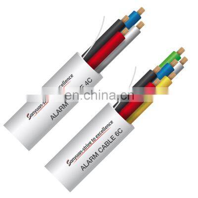 alarm control cable 4/6 core CCA shield wired security cable manufacturer supply Wholesale
