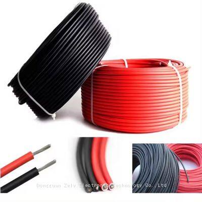 2.5mm 4mm solar dc wire pv electric cable 6mm2 solar panel power cable H1Z2Z2-K photovoltaic solar extension wire