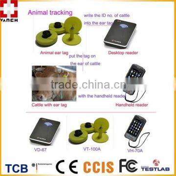 RFID animal ear tags/WIFI rfid readers for cattle farms