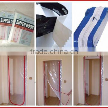 "U" zipper LDPE dust protection door