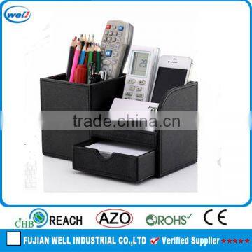 New design PU leather desk file organizer wholesale