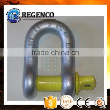 US Type Screw Pin 10mm Load Rated 1,000kg chain D Shackle