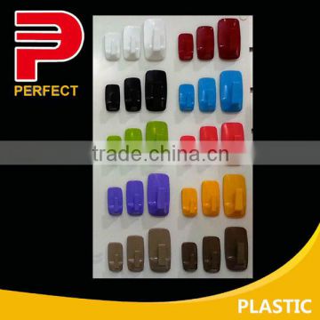 self adhesive plastic colorful coat hooks