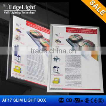 Edgelight AF17 Clip Type Single side Advertising display rectangle Aluminous light box made in Shanghai China