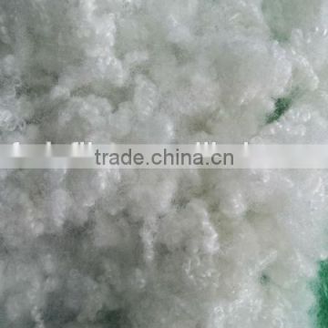 15DX64MM white hollow conjuaged siliconised polyester staple fiber HCS