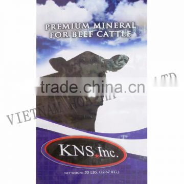 Vietnam Reusable Bopp laminated pp woven bag for Cow Feed