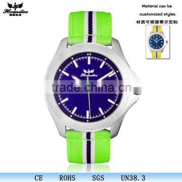 colorful fashion alloy 2013 newest nylon watch