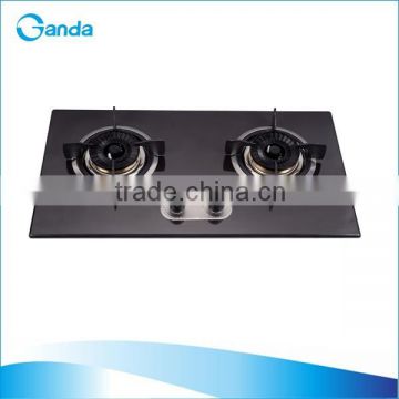 European Gas Stove/ Tempered Glass Top 2 Burners Cooktop